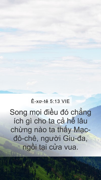 Ê-xơ-tê 5:13 VIE Bible Verse Image