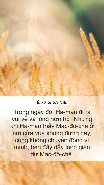 Ê-xơ-tê 5:9 VIE Bible Verse Image