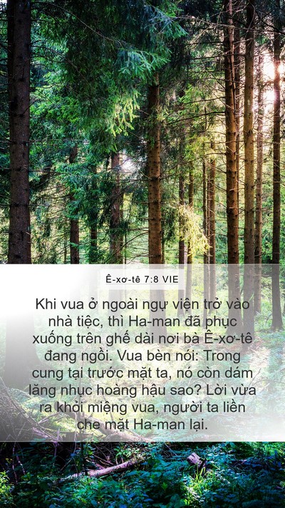 Ê-xơ-tê 7:8 VIE Bible Verse Image