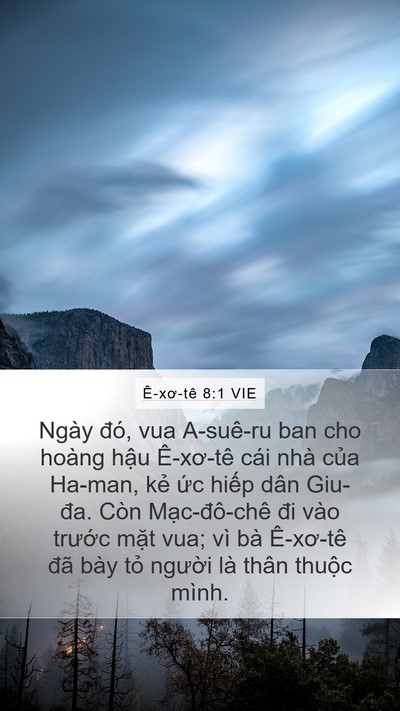 Ê-xơ-tê 8:1 VIE Bible Verse Image
