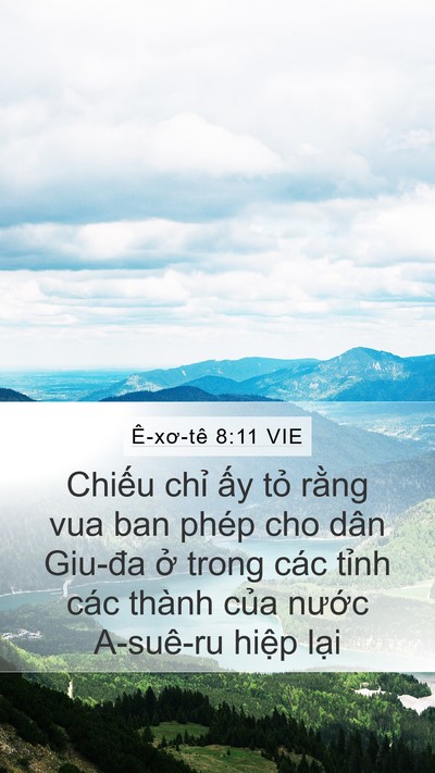 Ê-xơ-tê 8:11 VIE Bible Verse Image