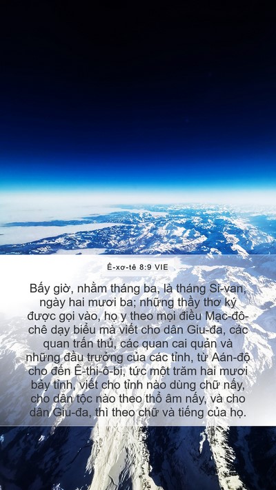 Ê-xơ-tê 8:9 VIE Bible Verse Image