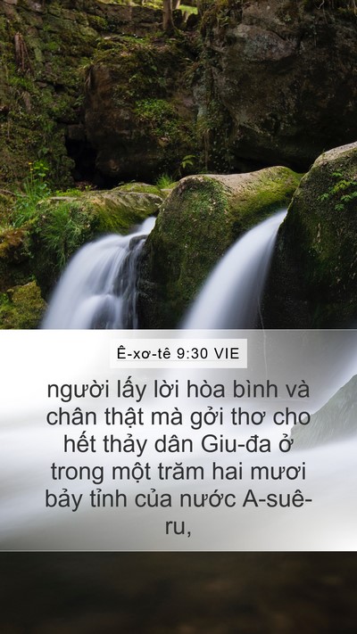 Ê-xơ-tê 9:30 VIE Bible Verse Image