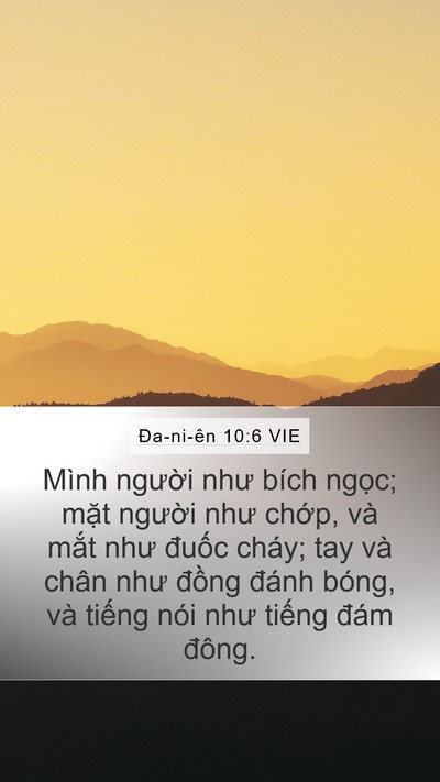 Ða-ni-ên 10:6 VIE Bible Verse Image