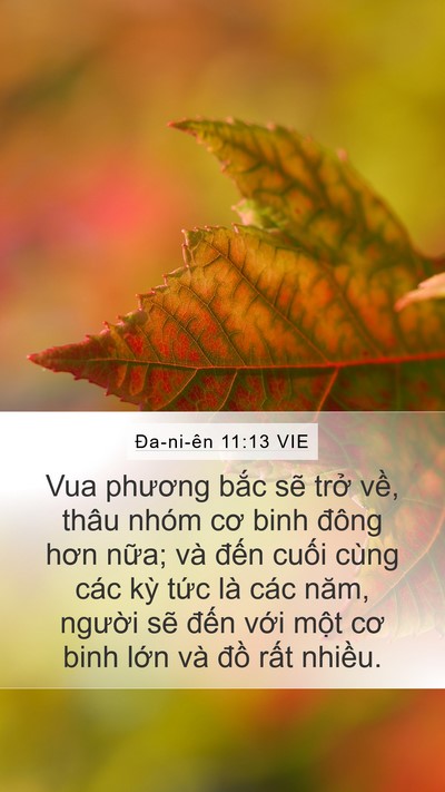 Ða-ni-ên 11:13 VIE Bible Verse Image