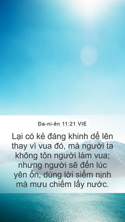 Ða-ni-ên 11:21 VIE Bible Verse Image