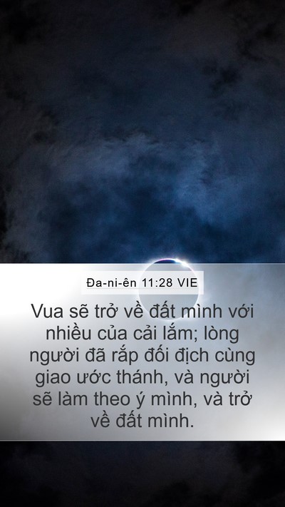 Ða-ni-ên 11:28 VIE Bible Verse Image