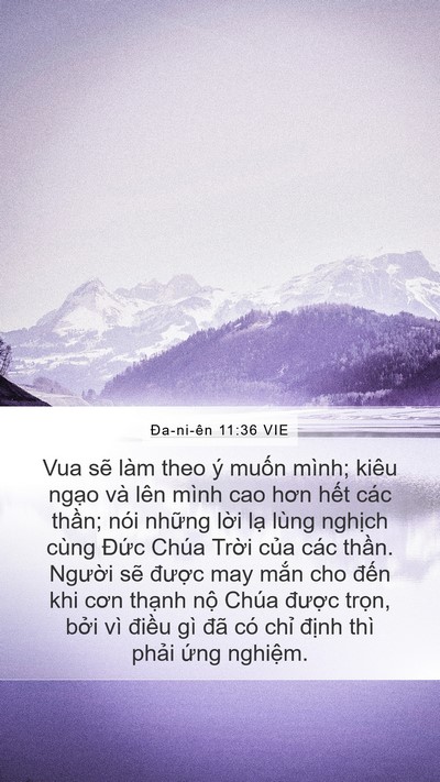 Ða-ni-ên 11:36 VIE Bible Verse Image
