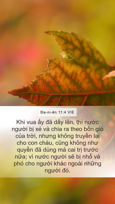 Ða-ni-ên 11:4 VIE Bible Verse Image