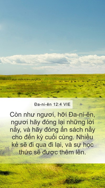 Ða-ni-ên 12:4 VIE Bible Verse Image