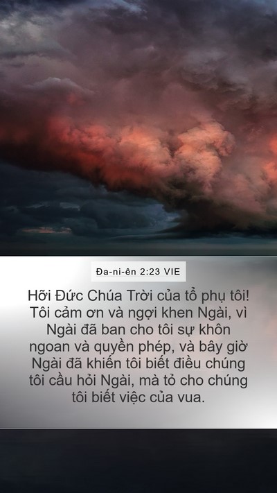 Ða-ni-ên 2:23 VIE Bible Verse Image