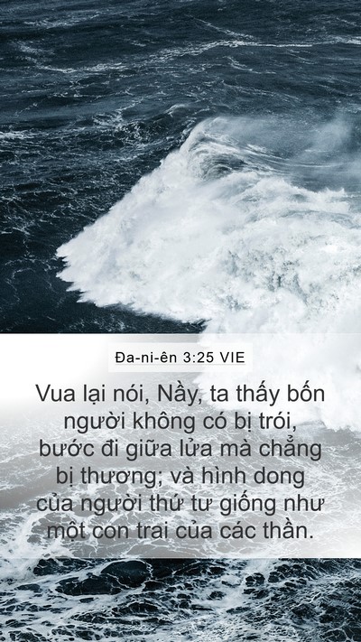 Ða-ni-ên 3:25 VIE Bible Verse Image