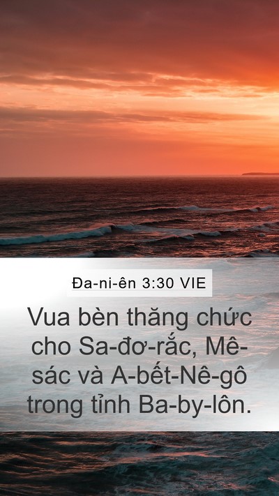 Ða-ni-ên 3:30 VIE Bible Verse Image