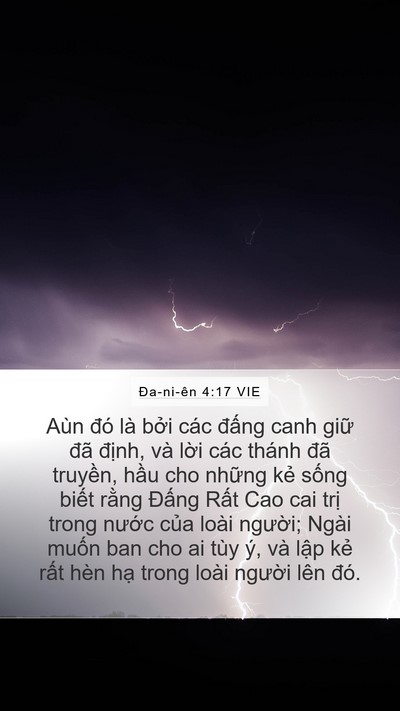 Ða-ni-ên 4:17 VIE Bible Verse Image