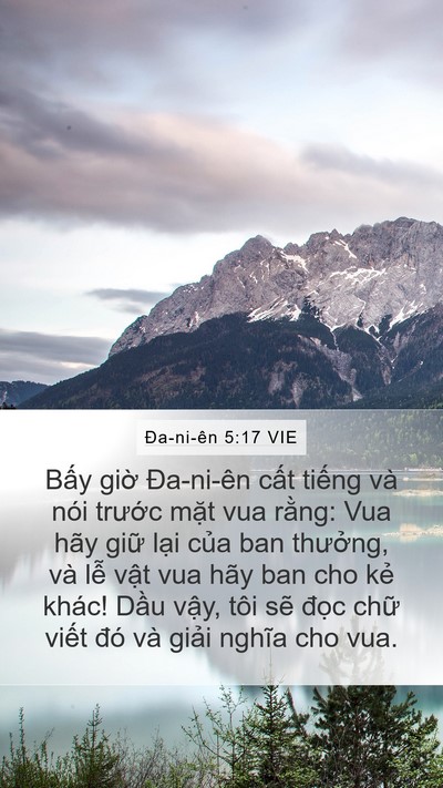 Ða-ni-ên 5:17 VIE Bible Verse Image