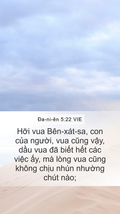 Ða-ni-ên 5:22 VIE Bible Verse Image