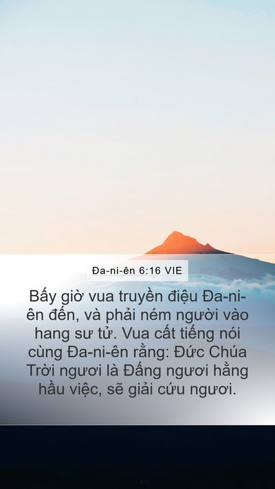 Ða-ni-ên 6:16 VIE Bible Verse Image