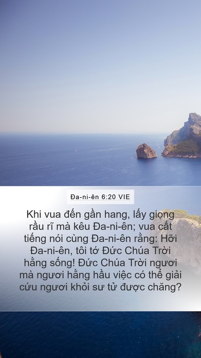 Ða-ni-ên 6:20 VIE Bible Verse Image