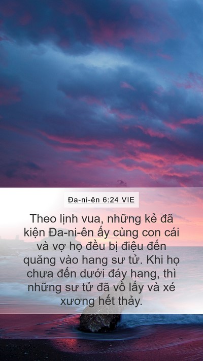 Ða-ni-ên 6:24 VIE Bible Verse Image