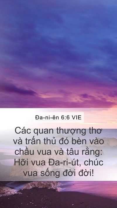 Ða-ni-ên 6:6 VIE Bible Verse Image