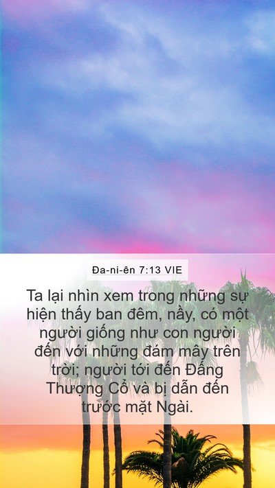 Ða-ni-ên 7:13 VIE Bible Verse Image