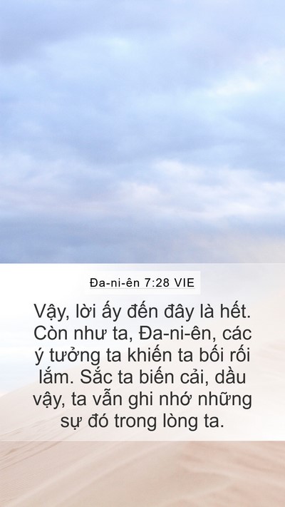 Ða-ni-ên 7:28 VIE Bible Verse Image