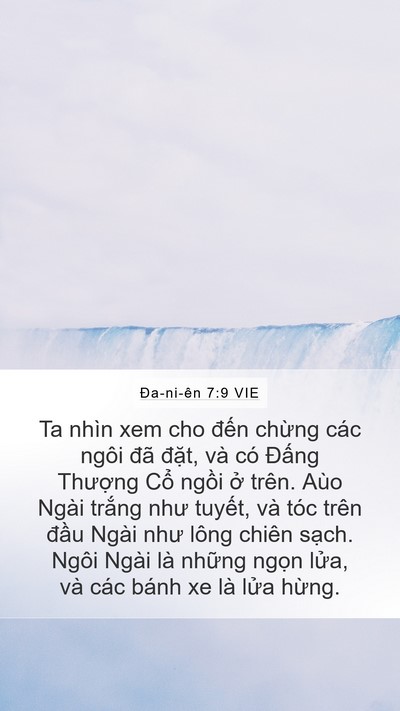Ða-ni-ên 7:9 VIE Bible Verse Image