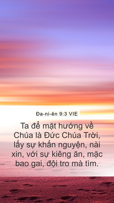 Ða-ni-ên 9:3 VIE Bible Verse Image