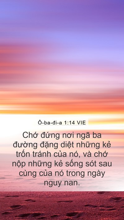 Ô-ba-đi-a 1:14 VIE Bible Verse Image