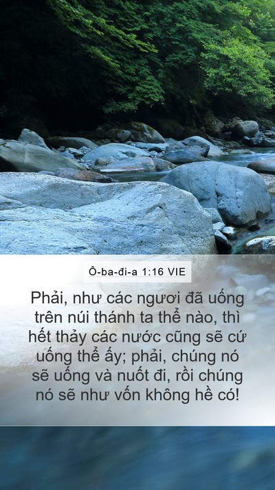 Ô-ba-đi-a 1:16 VIE Bible Verse Image