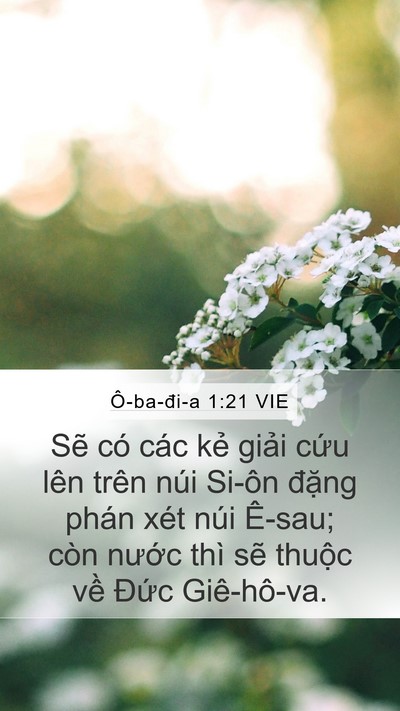 Ô-ba-đi-a 1:21 VIE Bible Verse Image